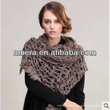 13-509 Bufanda de lana ahuecada para mujer recién llegada de otoño